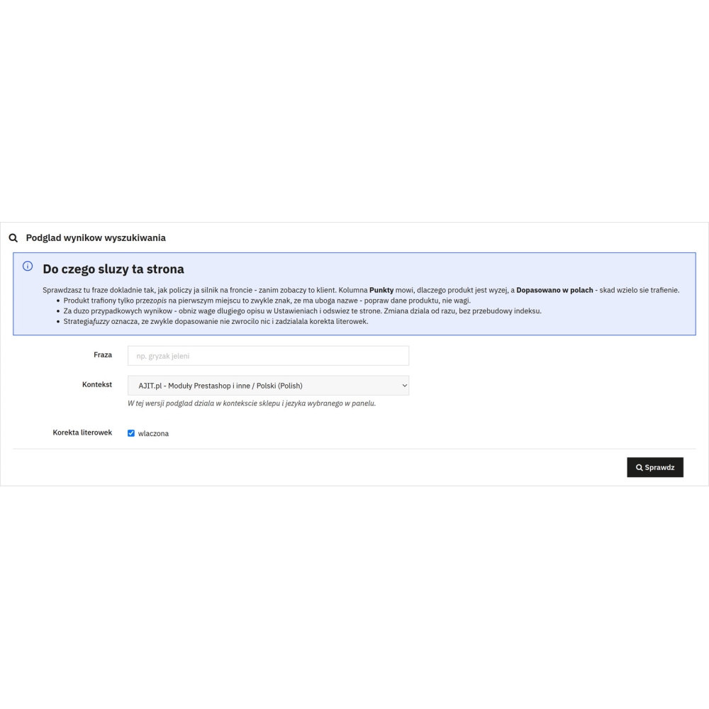 Moteur de recherche avec tolérance aux fautes, voix et IA - Module PrestaShop