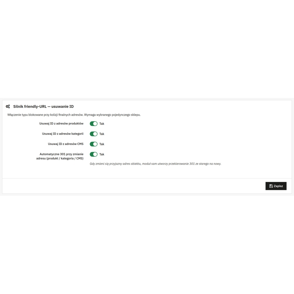 Reindirizzamenti 301 ed errori 404 - Gestione URL - Modulo PrestaShop