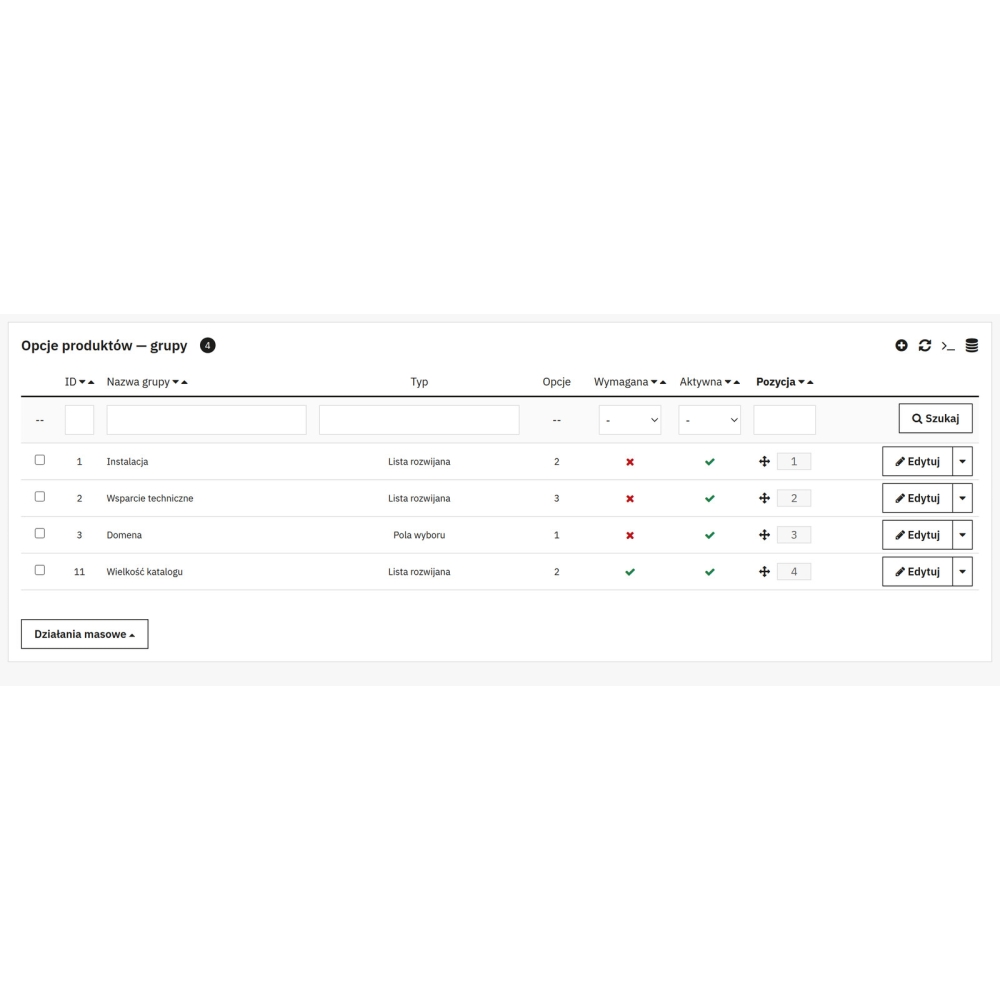 Dodatkowe opcje produktów PrestaShop - personalizacja i dopłaty
