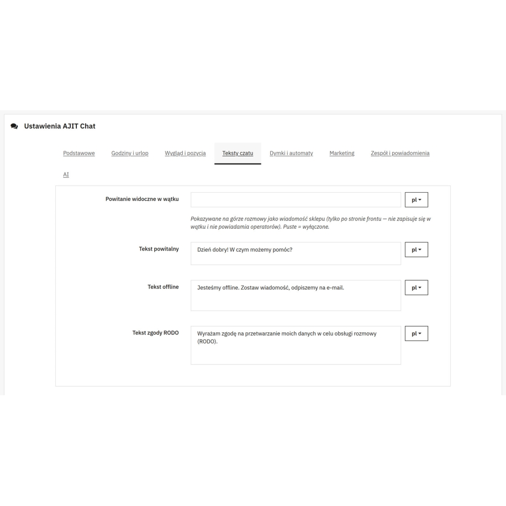 Live-Chat - Kundenkontakt und Rabatte - PrestaShop-Modul