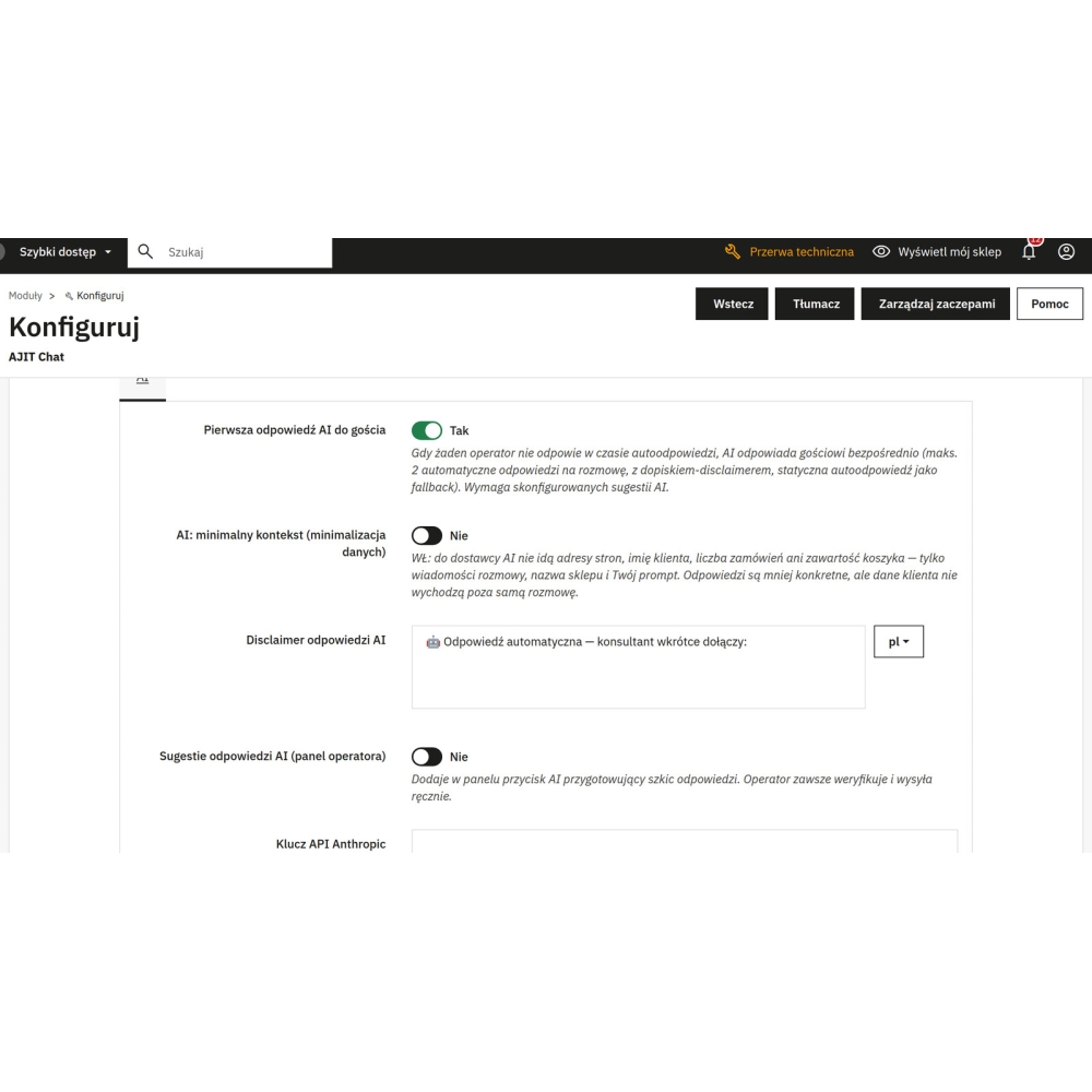 Live-Chat - Kundenkontakt und Rabatte - PrestaShop-Modul