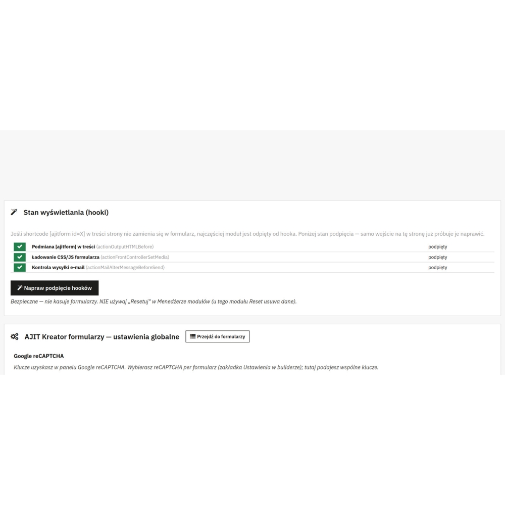 Kreator formularzy PrestaShop - pola i logika warunkowa