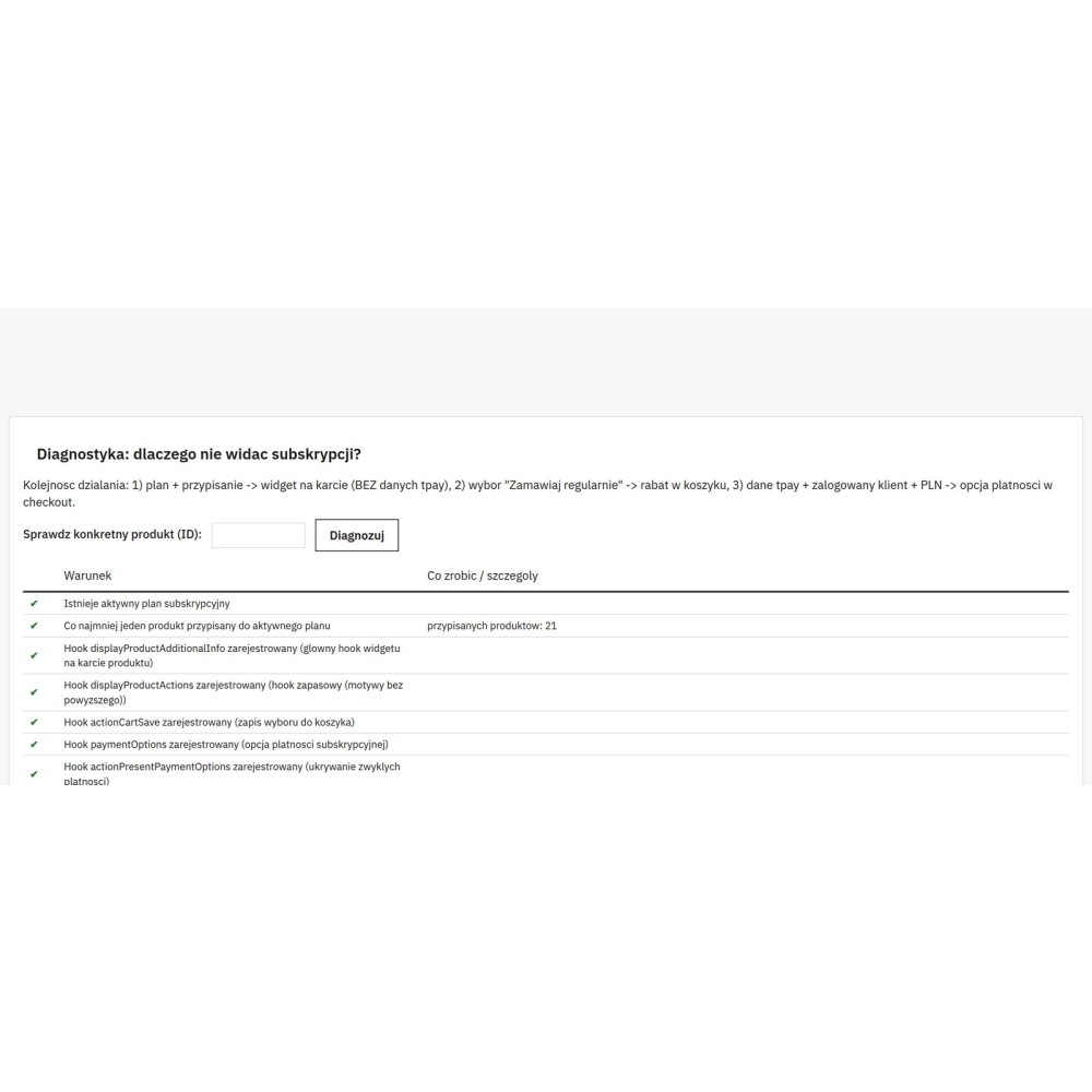 Subskrypcje PrestaShop - zamówienia cykliczne z tpay