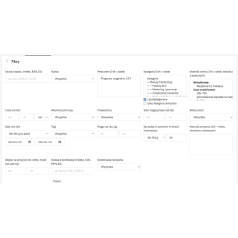 Separate handling of combinations