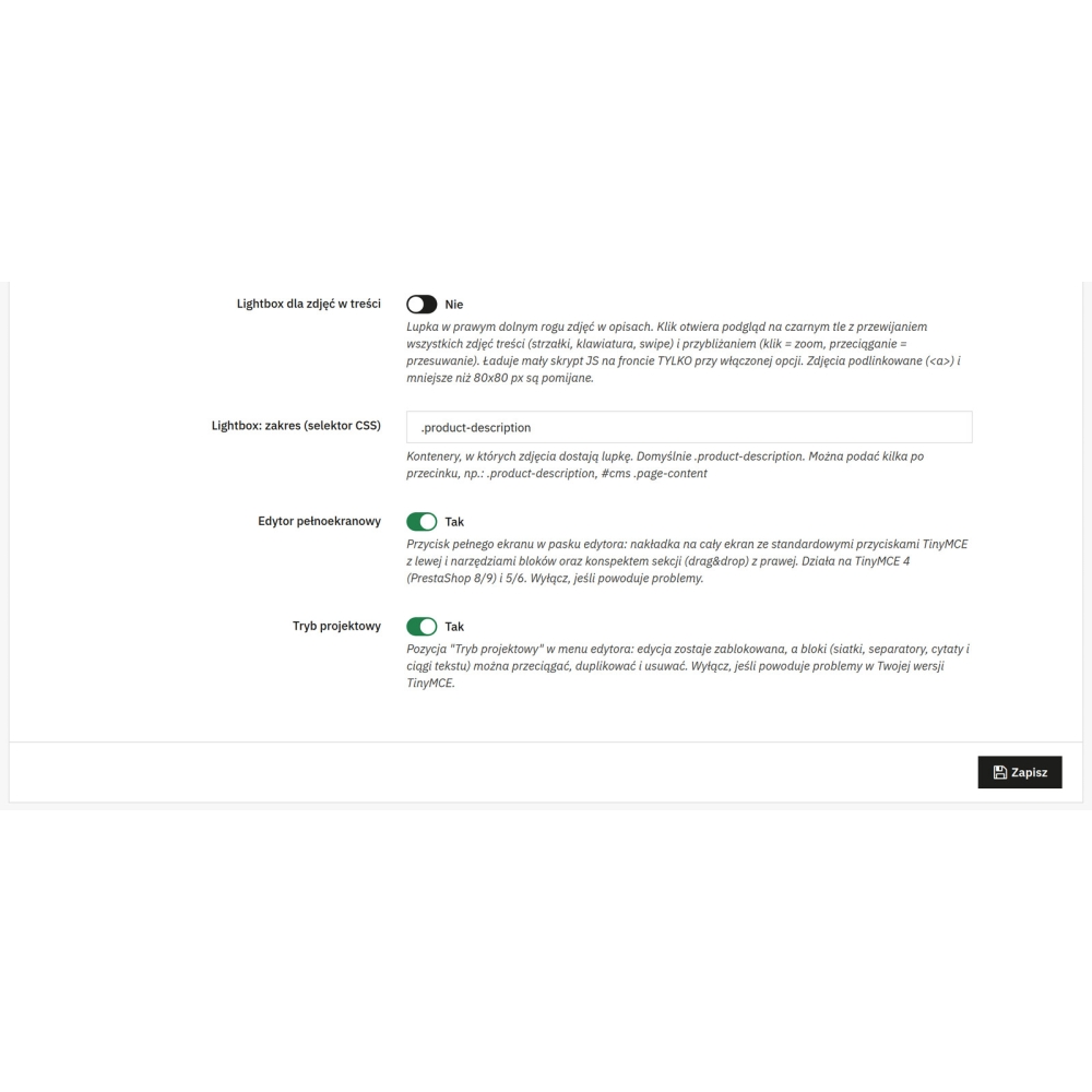 AJIT-BLOCKEDITOR - Siatka kolumn