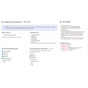 Control over automatic translation