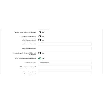 Status, mehrere Rücksendeadressen und Gastzugang