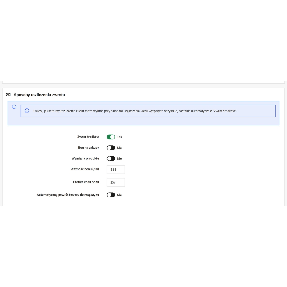 Zwroty i reklamacje PrestaShop - formularze i obsługa