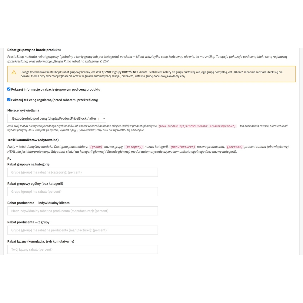 Strefa B2B PrestaShop - rejestracja i obsługa hurtowników
