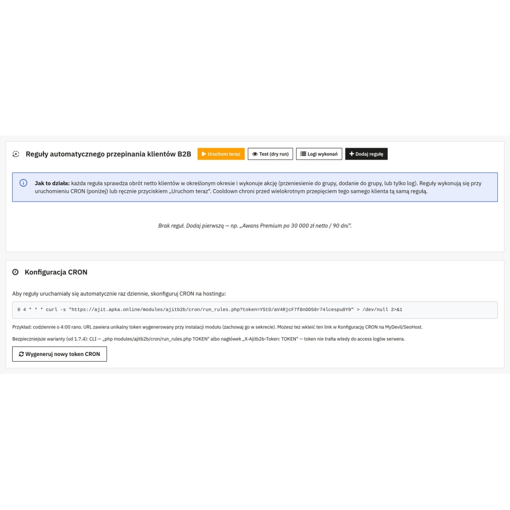Strefa B2B PrestaShop - rejestracja i obsługa hurtowników