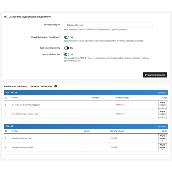 Resultados del control