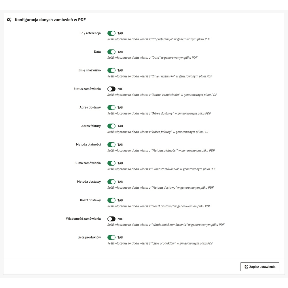 Masowy wydruk zamówień PrestaShop do PDF
