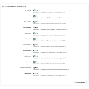 Massenerzeugung von Bestelldaten als PDF