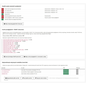 Optional optimizations
