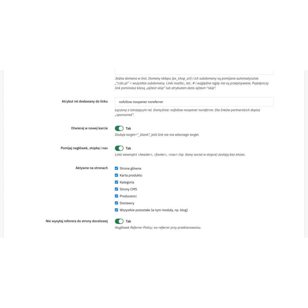 Link esterni - reindirizzamenti e statistiche - Modulo PrestaShop