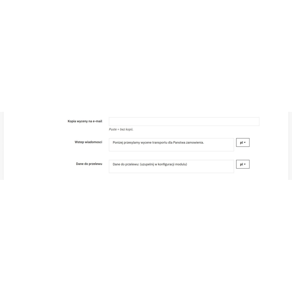 Indywidualna wycena transportu PrestaShop