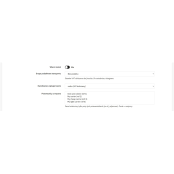 Reglas de tarificación del transporte