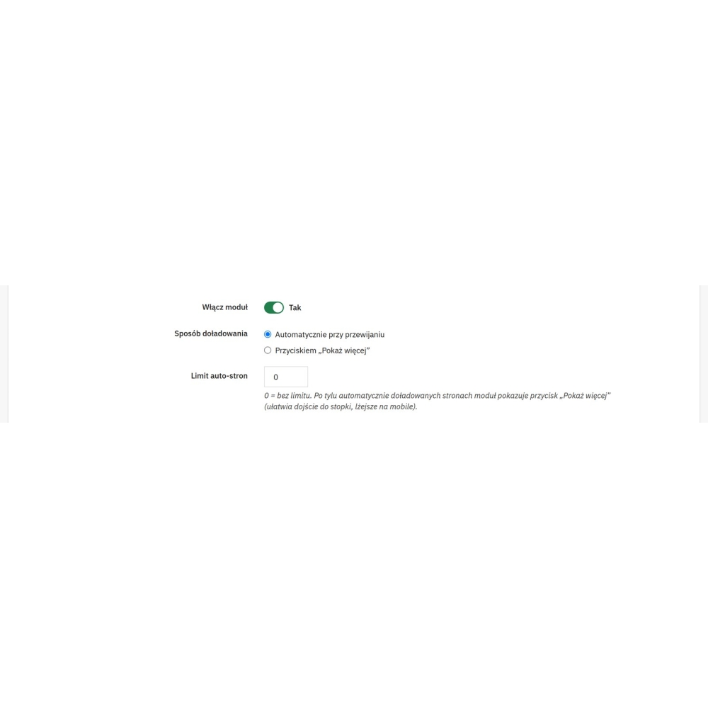 Défilement infini - chargement des produits - Module PrestaShop