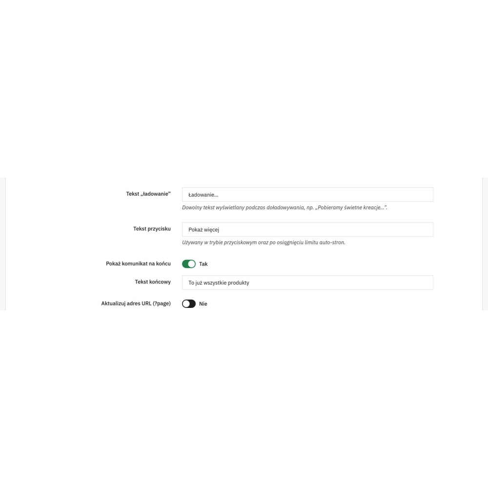 Infinite scroll PrestaShop - doładowywanie produktów