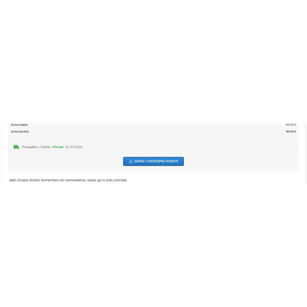 Salvataggio e condivisione del carrello - Modulo PrestaShop