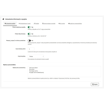 Choisissez les informations visibles pour le client