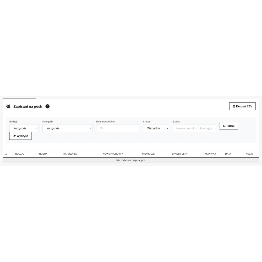 Powiadomienia push i e-mail PrestaShop - Firebase