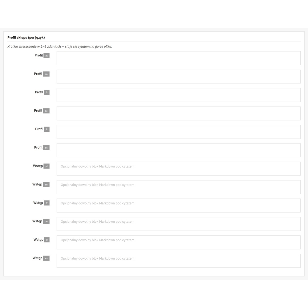 Generador de llms.txt para PrestaShop - catálogo para AI