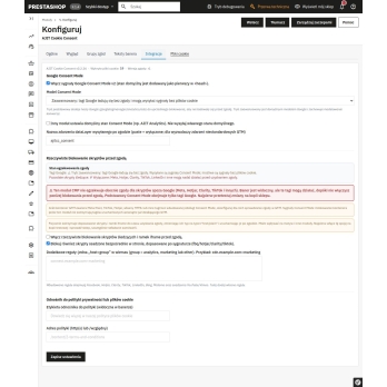AJIT-COOKIECONSENT - Integracje i Google Consent Mode