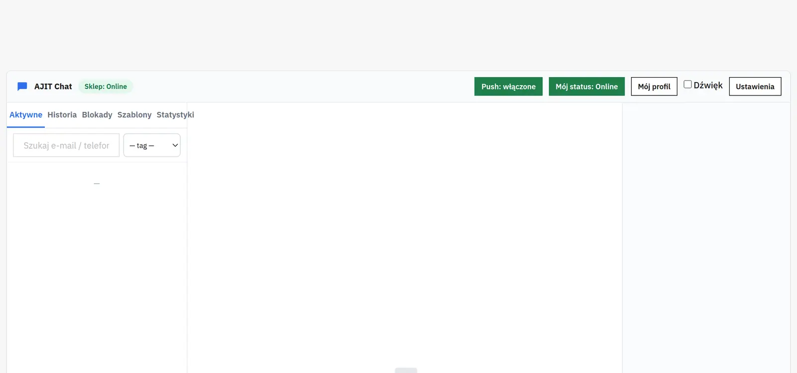 Live-Chat mit Operator-Panel