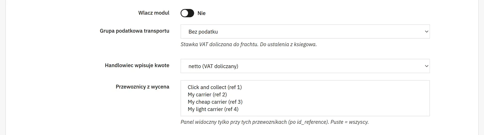 Shipping quote rules