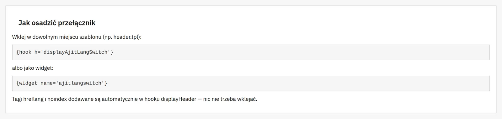 Domain-Umschalter als echte Links