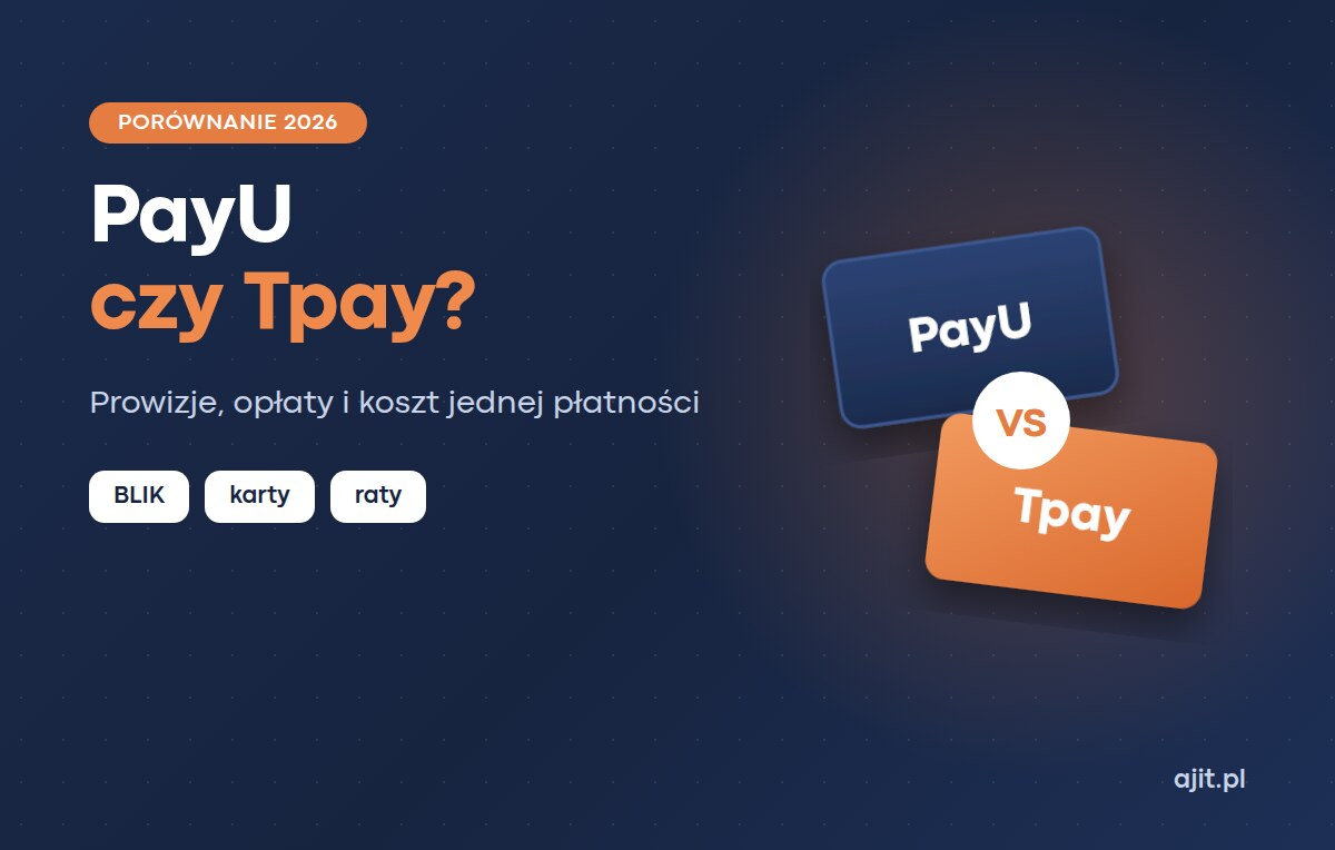 PayU czy Tpay – ceny z ofertą AJIT 2026