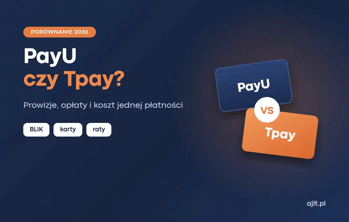 PayU czy Tpay – ceny z ofertą AJIT 2026