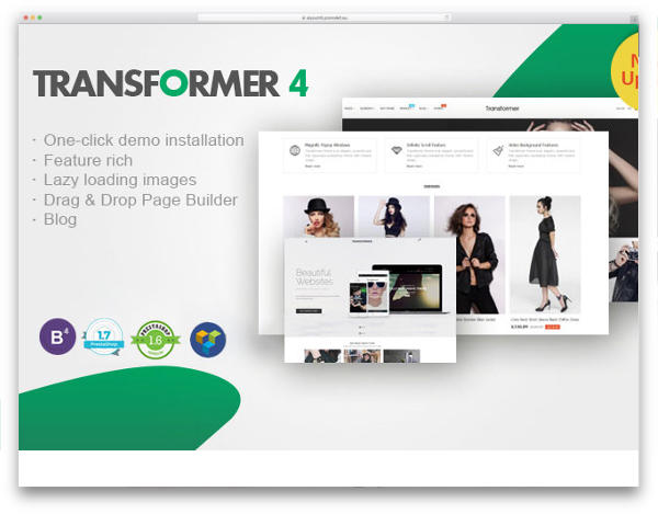 szablon prestashop transfomer