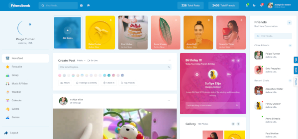 friendbook - klon facebooka